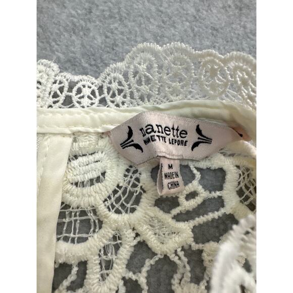 Nanette Nanette Lepore Lace Top – Canola Cream – NWT - Size Medium - Picture 6 of 11